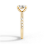 Helen Radiant Cut Lab Grown Diamond 18Kt Yellow Gold Engagement Ring - View 2