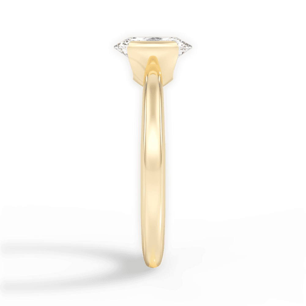 Bridget Oval Cut Lab Grown Diamond 18Kt Yellow Gold Engagement Ring - View 4