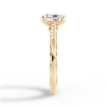 Christina Radiant Cut Lab Grown Diamond 18Kt Yellow Gold Engagement Ring - View 2