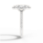 Joanne Marquise Cut Lab Grown Diamond 14Kt White Gold Engagement Ring - View 2