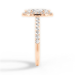 Kathleen Marquise Cut Lab Grown Diamond 18Kt Rose Gold Engagement Ring - View 3