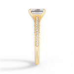 Caroline Emerald Cut Lab Grown Diamond 18Kt Yellow Gold Engagement Ring - View 2