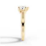 Ariana Heart Cut Lab Grown Diamond 18Kt Yellow Gold Engagement Ring - View 3