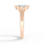 Carol Marquise Cut Lab Grown Diamond 18Kt Rose Gold Engagement Ring - View 2