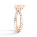 Lauren Pear Cut Lab Grown Diamond 18Kt Rose Gold Engagement Ring - View 2