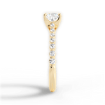 Dana Cushion Cut Lab Grown Diamond 18Kt Yellow Gold Engagement Ring - View 2