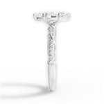 Gloria Marquise Cut Lab Grown Diamond 14Kt White Gold Engagement Ring - View 4