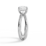 Ada Princess Cut Lab Grown Diamond Platinum Engagement Ring - View 4