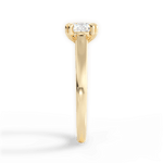 Courtney Cushion Cut Lab Grown Diamond 18Kt Yellow Gold Engagement Ring - View 3