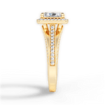 Lillian Radiant Cut Lab Grown Diamond 18Kt Yellow Gold Engagement Ring - View 4