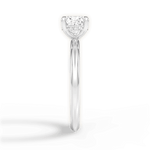 Brenda Cushion Cut Lab Grown Diamond 14Kt White Gold Engagement Ring - View 4