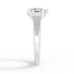 Carol Pear Cut Lab Grown Diamond 18Kt White Gold Engagement Ring - View 2