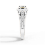 Lillian Asscher Cut Lab Grown Diamond 14Kt White Gold Engagement Ring - View 4