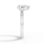 Brenda Pear Cut Lab Grown Diamond Platinum Engagement Ring - View 4