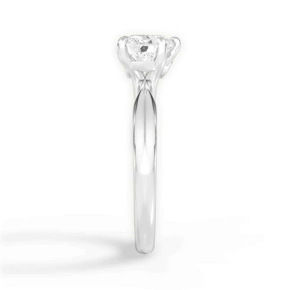 Amanda Heart Cut Lab Grown Diamond 14Kt White Gold Engagement Ring - View 3