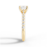 Dana Princess Cut Lab Grown Diamond 18Kt Yellow Gold Engagement Ring - View 4