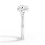 Julia Heart Cut Lab Grown Diamond Platinum Engagement Ring - View 2