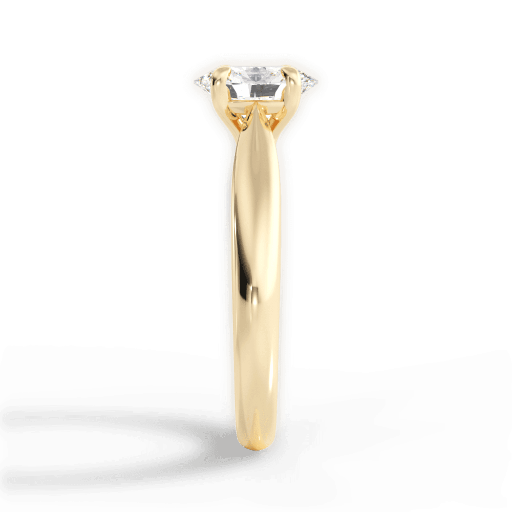 Colleen Oval Cut Lab Grown Diamond 18Kt Yellow Gold Engagement Ring - View 2