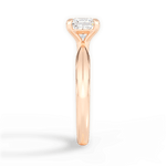 Beth Princess Cut Lab Grown Diamond 18Kt Rose Gold Engagement Ring - View 3