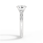 Cassie Oval Cut Lab Grown Diamond 18Kt White Gold Engagement Ring - View 2