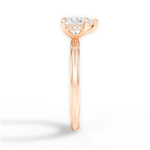 Brenda Heart Cut Lab Grown Diamond 18Kt Rose Gold Engagement Ring - View 2