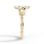 Geraldine Marquise Cut Lab Grown Diamond 18Kt Yellow Gold Engagement Ring - View 4