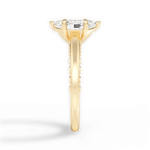 Annette Marquise Cut Lab Grown Diamond 18Kt Yellow Gold Engagement Ring - View 4