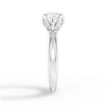 Elaine Cushion Cut Lab Grown Diamond 14Kt White Gold Engagement Ring - View 4