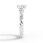 Emma Heart Cut Lab Grown Diamond 14Kt White Gold Engagement Ring - View 4