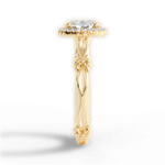 Erica Oval Cut Lab Grown Diamond 18Kt Yellow Gold Engagement Ring - View 2