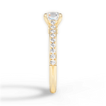 Frances Asscher Cut Lab Grown Diamond 18Kt Yellow Gold Engagement Ring - View 4