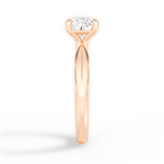Beth Cushion Cut Lab Grown Diamond 18Kt Rose Gold Engagement Ring - View 4