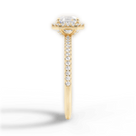 Joanne Asscher Cut Lab Grown Diamond 18Kt Yellow Gold Engagement Ring - View 2