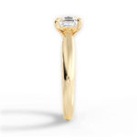 Colleen Asscher Cut Lab Grown Diamond 18Kt Yellow Gold Engagement Ring - View 2