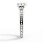 Leslie Heart Cut Lab Grown Diamond 18Kt White Gold Engagement Ring - View 3