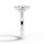 Ariana Marquise Cut Lab Grown Diamond Platinum Engagement Ring - View 3