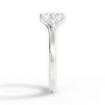 Ashley Cushion Cut Lab Grown Diamond 14Kt White Gold Engagement Ring - View 4