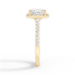 Ingrid Princess Cut Lab Grown Diamond 18Kt Yellow Gold Engagement Ring - View 3