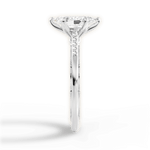 Christina Marquise Cut Lab Grown Diamond 14Kt White Gold Engagement Ring - View 4