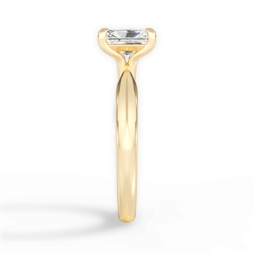Beth Radiant Cut Lab Grown Diamond 18Kt Yellow Gold Engagement Ring - View 3