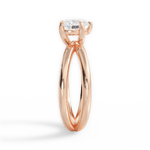 Ada Heart Cut Lab Grown Diamond 18Kt Rose Gold Engagement Ring - View 2
