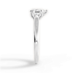Carrie Pear Cut Lab Grown Diamond Platinum Engagement Ring - View 2