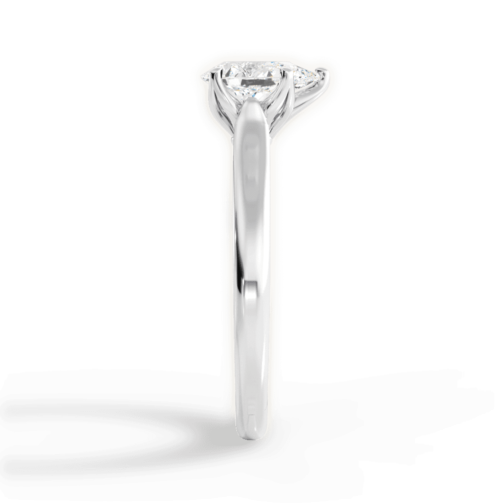 Carrie Pear Cut Lab Grown Diamond 14Kt White Gold Engagement Ring - View 2