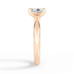 Beth Radiant Cut Lab Grown Diamond 18Kt Rose Gold Engagement Ring - View 3