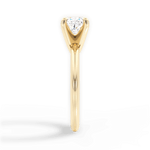 Casey Cushion Cut Lab Grown Diamond 18Kt Yellow Gold Engagement Ring - View 2