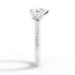 Giselle Pear Cut Lab Grown Diamond 14Kt White Gold Engagement Ring - View 2