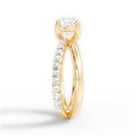 Jennifer Cushion Cut Lab Grown Diamond 18Kt Yellow Gold Engagement Ring - View 3