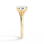 Anita Oval Cut Lab Grown Diamond 18Kt Yellow Gold Engagement Ring - View 2