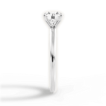 Allison Round Cut Lab Grown Diamond 14Kt White Gold Engagement Ring - View 2