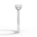 Helen Princess Cut Lab Grown Diamond 14Kt White Gold Engagement Ring - View 3